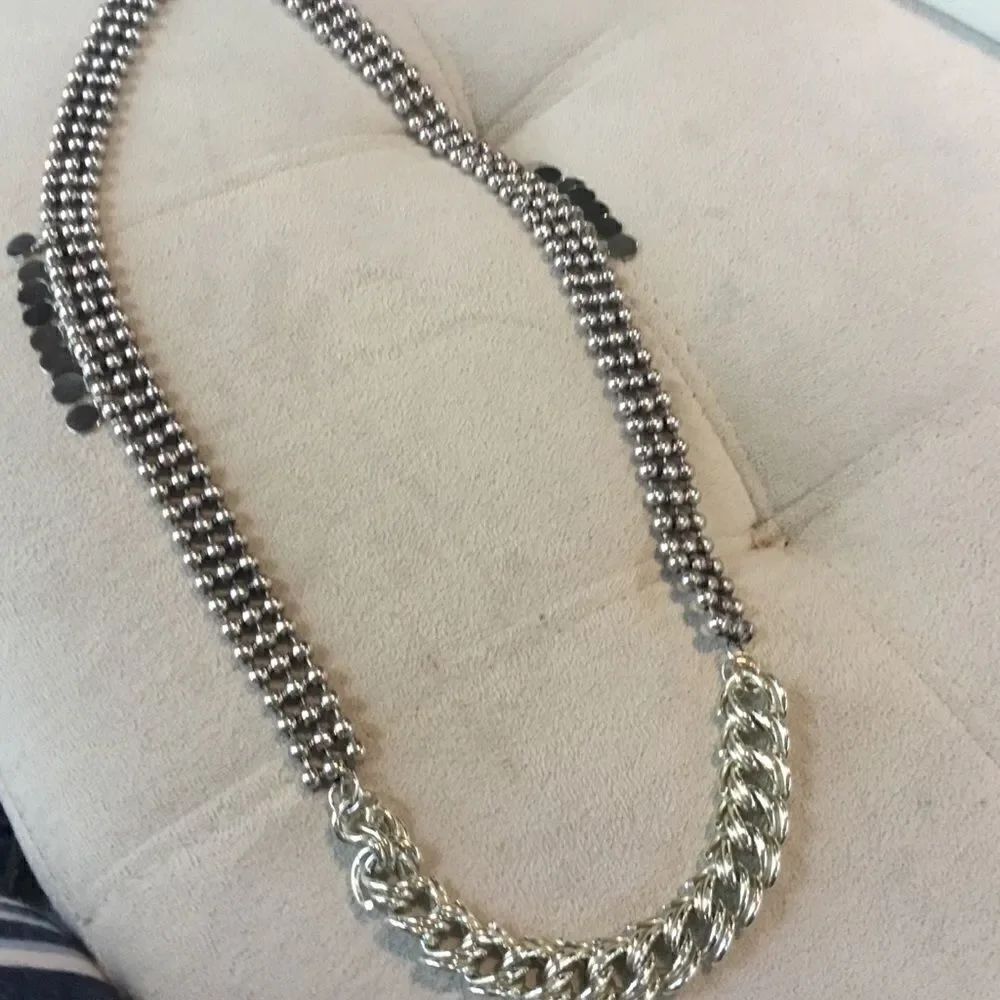 Silvertone Multi-Link Necklace  - Picture 2 of 4